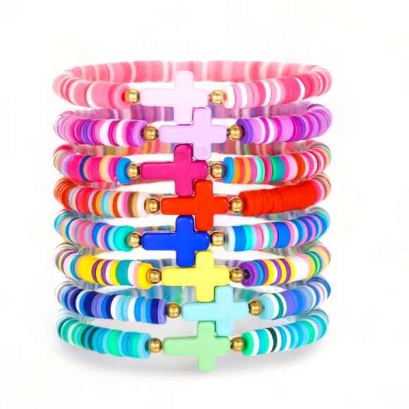 NEW- BOHEMIAN HANDMADE FAITH BRACELETS 8 OPTIONS - 1 (PC) - Picture 1 of 3